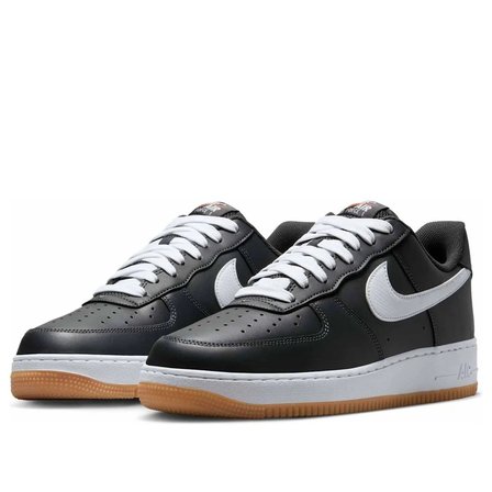 Nike Air Force 1 07 LV8 AF1 Leather Unisex Sneaker Hakiki Deri Günlük Spor Ayakkabı Siyah