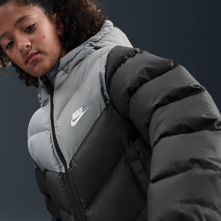 Nike K NSW TF ADP PUFFER COLORBLOCK Siyah Erkek Çocuk Mont IB6164-010