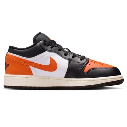 Nike Air Jordan 1 Low(GS) Leather Sneaker Hakiki Deri Günlük Spor Ayakkabı Turuncu-Siyah