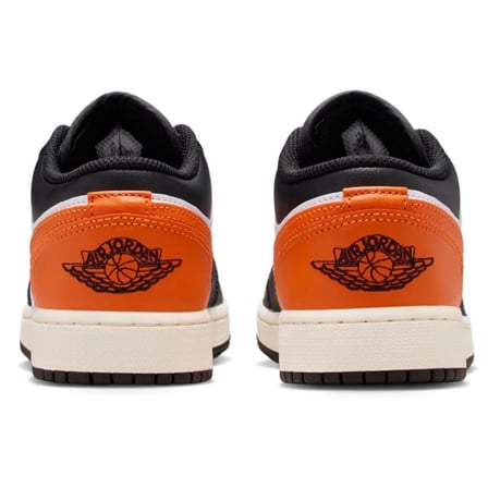 Nike Air Jordan 1 Low(GS) Leather Sneaker Hakiki Deri Günlük Spor Ayakkabı Turuncu-Siyah
