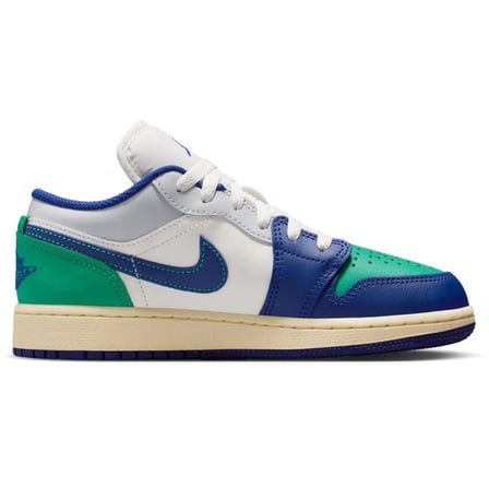 Nike Air Jordan 1 Low(GS) Leather Sneaker Hakiki Deri Günlük Spor Ayakkabı Mavi-Yeşil