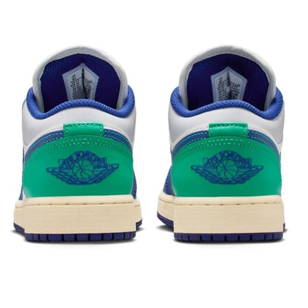Nike Air Jordan 1 Low(GS) Leather Sneaker Hakiki Deri Günlük Spor Ayakkabı Mavi-Yeşil