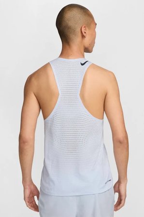 Nike Dri Fit AeroSwift Running ADV Singlet Tank Top Lazer Kesim Koşu Atleti Açık Mavi