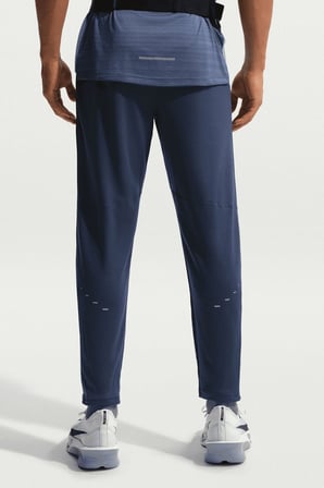 Nike Dri Fit Knit Running Trousers Pant.Reflektörlü Erkek Antreman Koşu Eşofman Altı Lacivert