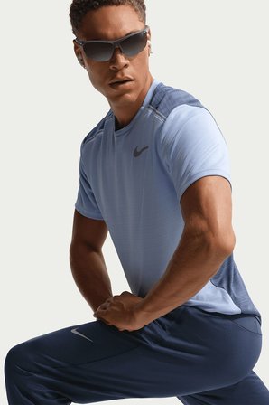 Nike Dri Fit Knit Running Trousers Pant.Reflektörlü Erkek Antreman Koşu Eşofman Altı Lacivert