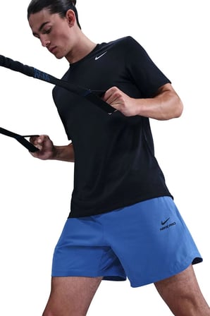 Nike Pro Dri Fit 6 Mens Training Short Blue Erkek Antreman Şortu Mavi