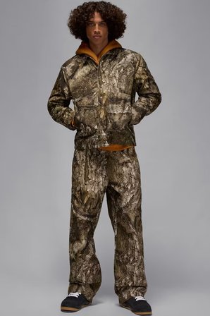 Nike Jordan Flight Chicago Realtree Mens Jacket Green Gerçek Ağaç Desenli Çıt Çıt Kapamalı Yeşil Ceket