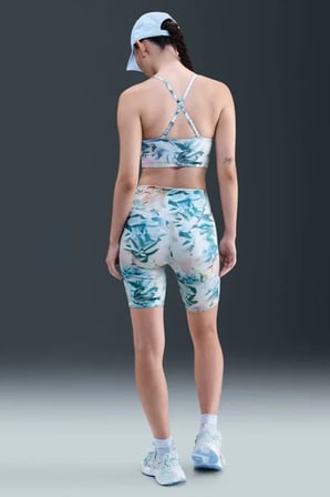 Nike Universa Women's Artist Collection High-Waisted 20.5cm Biker Shorts Yüksek Bel Spor Şort Tayt Yeşil