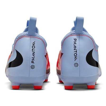 Nike Phantom 6 Low Academy Kids Football Shoes Çocuk Çoklu Zemin Kramponu Mavi Kırmızı