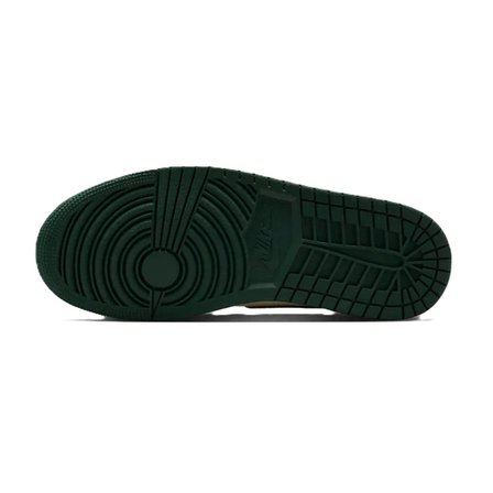 Nike Air Jordan 1 Retro High OG Unisex Sneaker Hakiki Deri Bilekli Günlük Spor Ayakkabı Beyaz-Yeşil