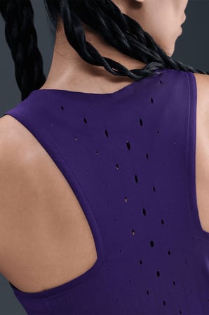Nike Dri Fit AeroSwift Running ADV Singlet Tank Top Purple Lazer Kesim Koşu Atleti Mor