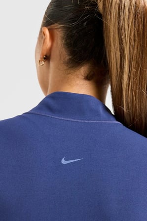Nike Zenvy Dri-FIT Full-Zip Long-Sleeve Top Sweatshirt Navy Kadın Fermuarlı  Sweatshir Lacivert