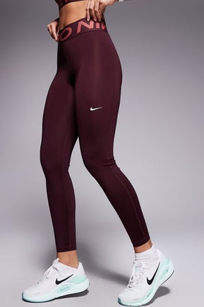 Nike Pro Sculpt Dri Fit High Rise Full Length Leggings Kadın Yüksek Bel Antrenman Tayt Bordo
