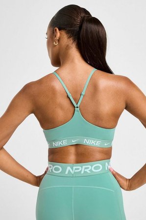 Nike Indy Light-Support Padded Adjustable Sports Bra Kadın Spor Bra Yeşil
