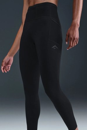  Nike Trail Dri Fit HR 7/8 Womens Tight Yüksek Bel Toparlayıcı Kadın Tayt Siyah