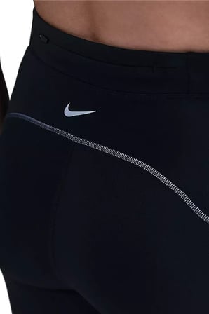 Nike Swift High Rise 7/8 Running Leggings with Reflective Kadın Yüksek Belli 7/8 Reflektörlü Koşu Taytı Siyah