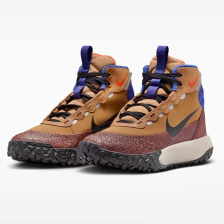 Nike Terrascout Leather Sneaker Hakiki Deri Bilekli Reflektörlü Günlük Spor Ayakkabı Kahverengi