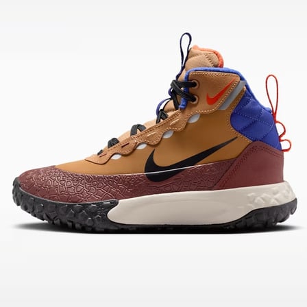 Nike Terrascout Leather Sneaker Hakiki Deri Bilekli Reflektörlü Günlük Spor Ayakkabı Kahverengi