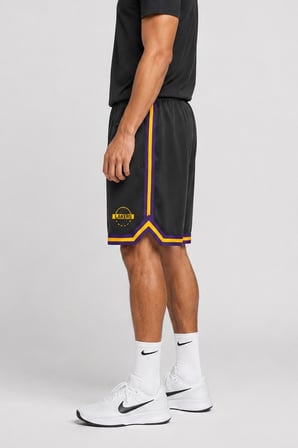Nike Los Angeles Lakers DNA 6 Woven Mens Basketball Short Erkek Basketbol Şortu Siyah