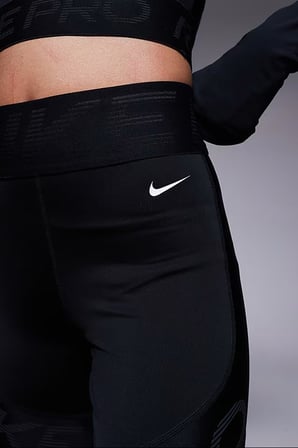 Nike Pro Sculpt Tigh Fit High-Waisted 7/8 Leggings Toparlayıcı Siyah Tayt