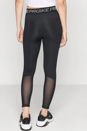 Nike Mid-Rise 7/8 Mesh-Panel Graphic Leggins Womens Tight Tül Detaylı Grafik Baskılı Toparlayıcı Kadın Koşu Anrteman Taytı Siyah 