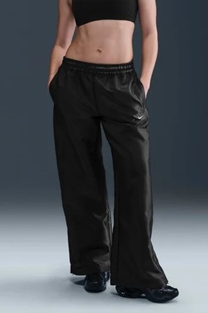 Nike Sportswear Windrunner Women's Shine Trousers Pant Kadın Eşofman Altı Siyah