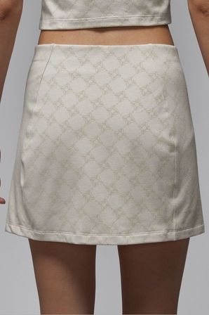 Nike Jordan Brooklyn Slim Fit High Rise Knit Skort Kadın Yüksek Bel Dar Kesim Taytlı Etek Şort Bej