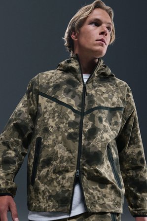 Nike Tech Fleece Wr Fz Camo Full Zip Hoodie Kapüşonlu Unisex Kamuflaj Sweatshirt