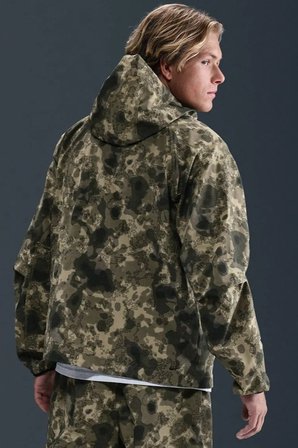 Nike Tech Fleece Wr Fz Camo Full Zip Hoodie Kapüşonlu Unisex Kamuflaj Sweatshirt
