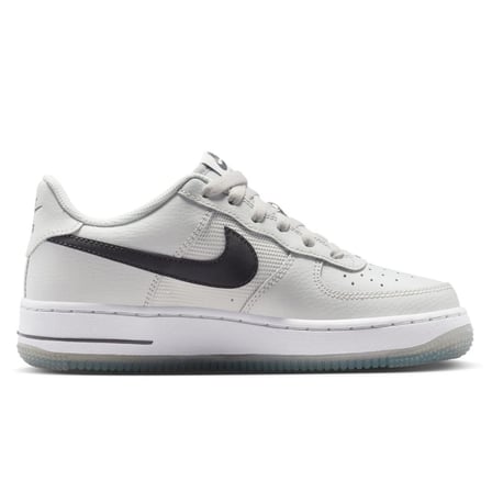 Nike Air Force 1 AF1 GS Leather Unisex Sneaker  Hakiki Deri Reflektörlü Günlük Spor Ayakkabı Gri