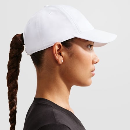 Nike Dri-Fit Club Cap Gold Swoosh Ayarlanabilir Unisex Şapka Beyaz