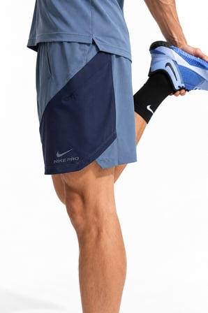Nike Pro Dri Fit ADV 6 Mens Training Short Blue Erkek Antreman Şortu Mavi