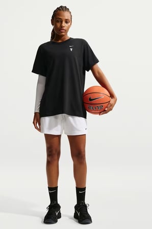Nike Just Do It Women's Casual Black Oversize Tshirt Pamuklu Kadın Geniş Kalıp Tişört Siyah