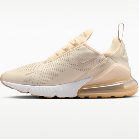 Nike Air Max 270 Womens Sneaker Cream Kadın Günlük Spor Ayakkabı Krem