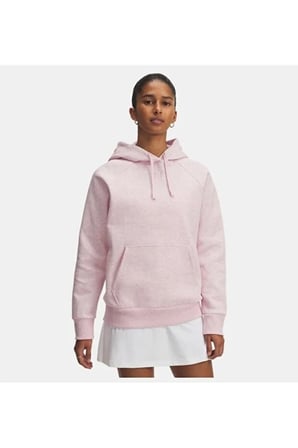 Under Armour UA Rival Fleece Hoodie Pembe Kadın Sweatshirt 1379500-648