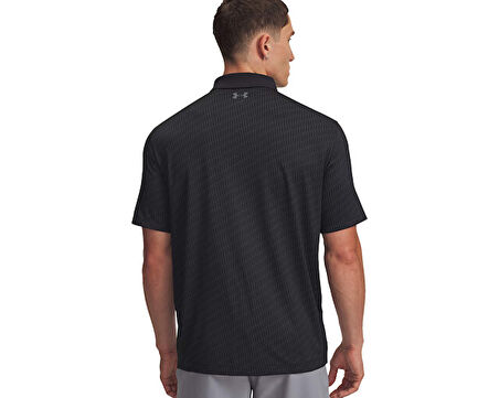 Under Armour Ua Matchplay Printed Polo Erkek Günlük Ceket 1377377-010 Siyah