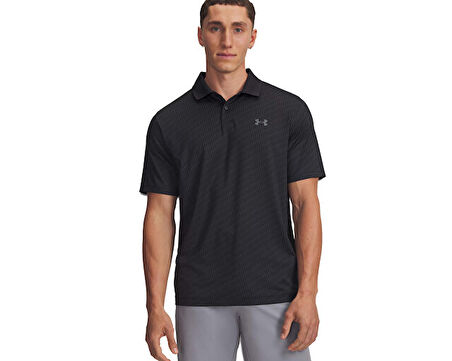 Under Armour Ua Matchplay Printed Polo Erkek Günlük Ceket 1377377-010 Siyah