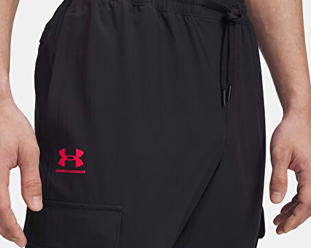 Under Armour Ua Vibe Woven Cargo Pants Erkek Günlük Kargo Eşofman Altı 1386558-002 Siyah