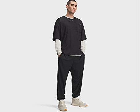 Under Armour Ua Rival Waffle Jogger Erkek Günlük Eşofman Altı 1385932-001 Siyah