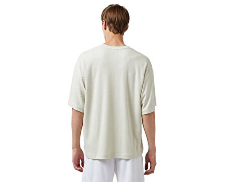 Under Armour Ua Rival Waffle Crew Erkek Günlük Tişört 1383106-110 Beyaz