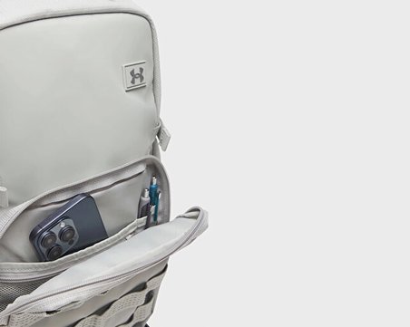 Under Armour Ua Triumph Sport Backpack Sırt Çantası-Uzunluk: 28,9 cm, Yükseklik: 48 cm, Genişlik: 18 cm 1372290-069 Gri