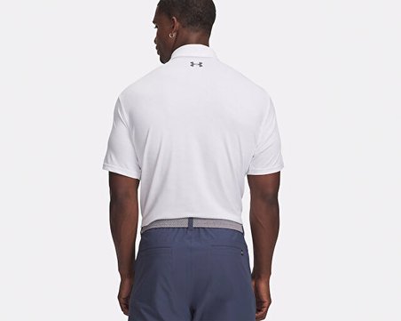 Under Armour Ua Playoff 3.0 Printed Polo Erkek Günlük Polo Tişört 1378677-121 Beyaz