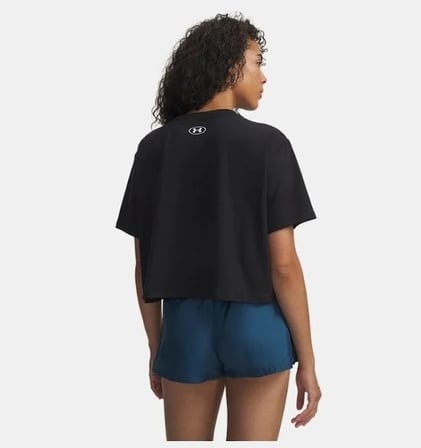 Under Armour UA Rival Boxy Tee Solid Siyah Kadın T-Shirt 6011064-001