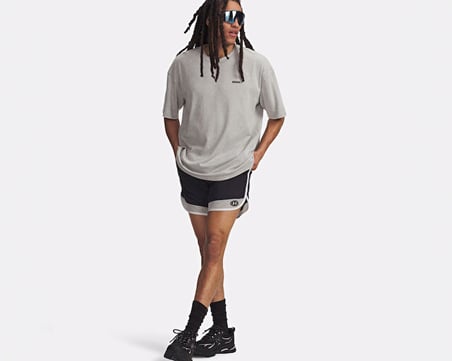 Under Armour Ua icon Woven Track Shorts Erkek Günlük Şort 6009350-001 Siyah
