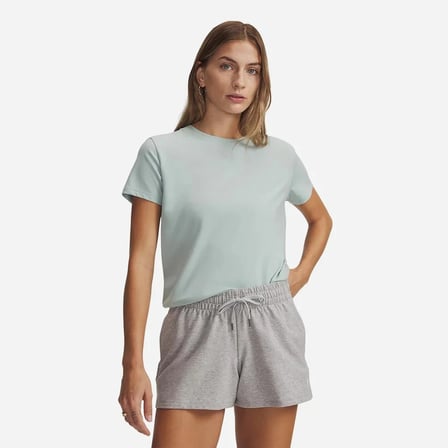 Under Armour UA Rival Core SS Mavi Kadın T-Shirt 1383648-477