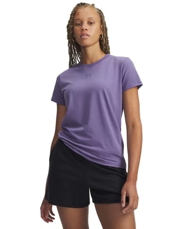 Under Armour UA Rival Core SS Mor Kadın T-Shirt 1383648-520