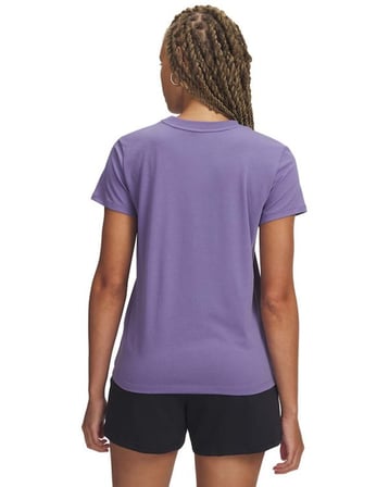 Under Armour UA Rival Core SS Mor Kadın T-Shirt 1383648-520