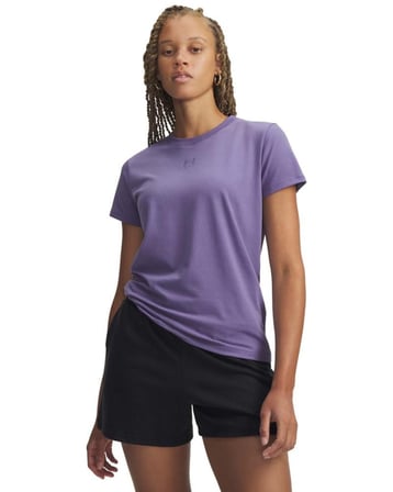 Under Armour UA Rival Core SS Mor Kadın T-Shirt 1383648-520