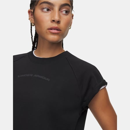 Under Armour Icon Wm Cut Off Ss Siyah Kadın T-Shirt 6013538-008