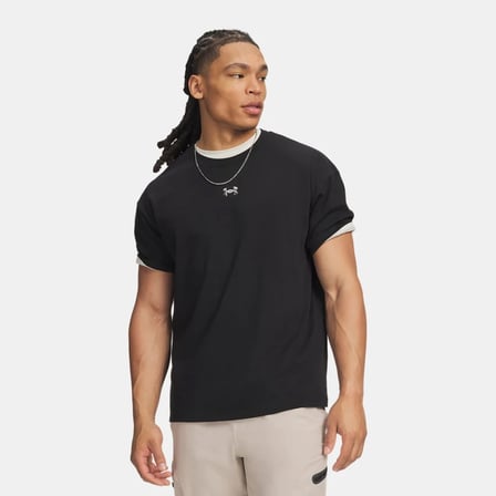 Under Armour Ua M Hwt Metal Logo Ss Siyah Erkek T-Shirt 6013618-008